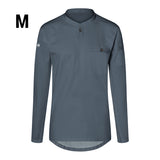 (6 stk) Karlowsky - Langærmet arbejdsskjorte til herrer Performance - Antracit - Størrelse: M