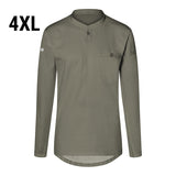 (6 stk) Karlowsky - Langærmet arbejdsskjorte til herrer Performance - Salvie - Størrelse: 4XL