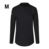 (6 stk) Karlowsky - Langærmet arbejdsskjorte til herrer Performance - Sort - Størrelse: M