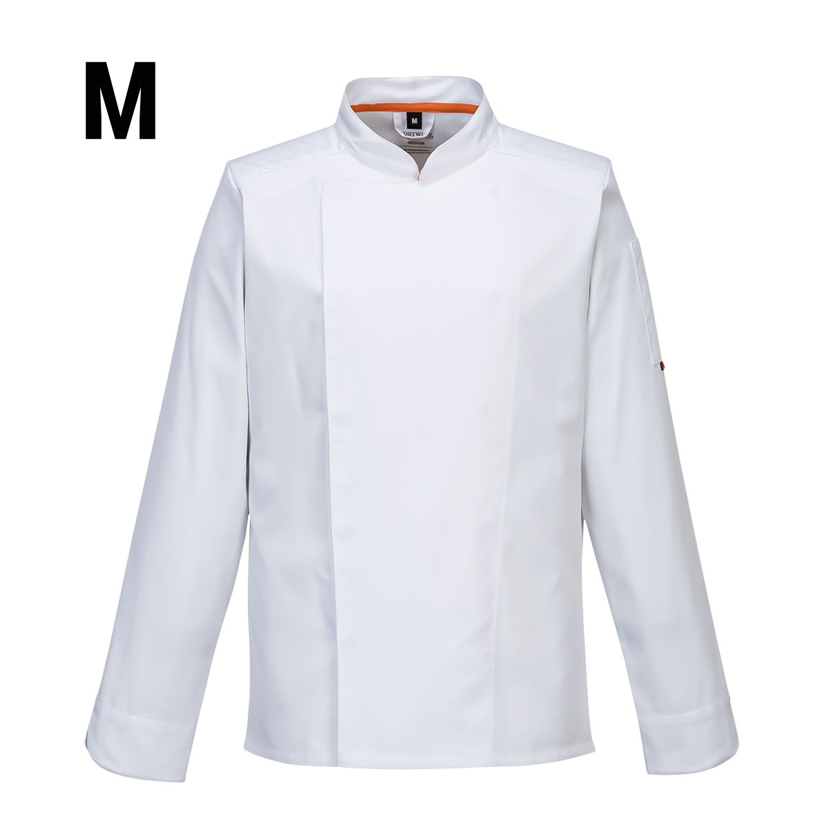 Langærmet MeshAir Pro kokkejakke - Hvid - Størrelse: M