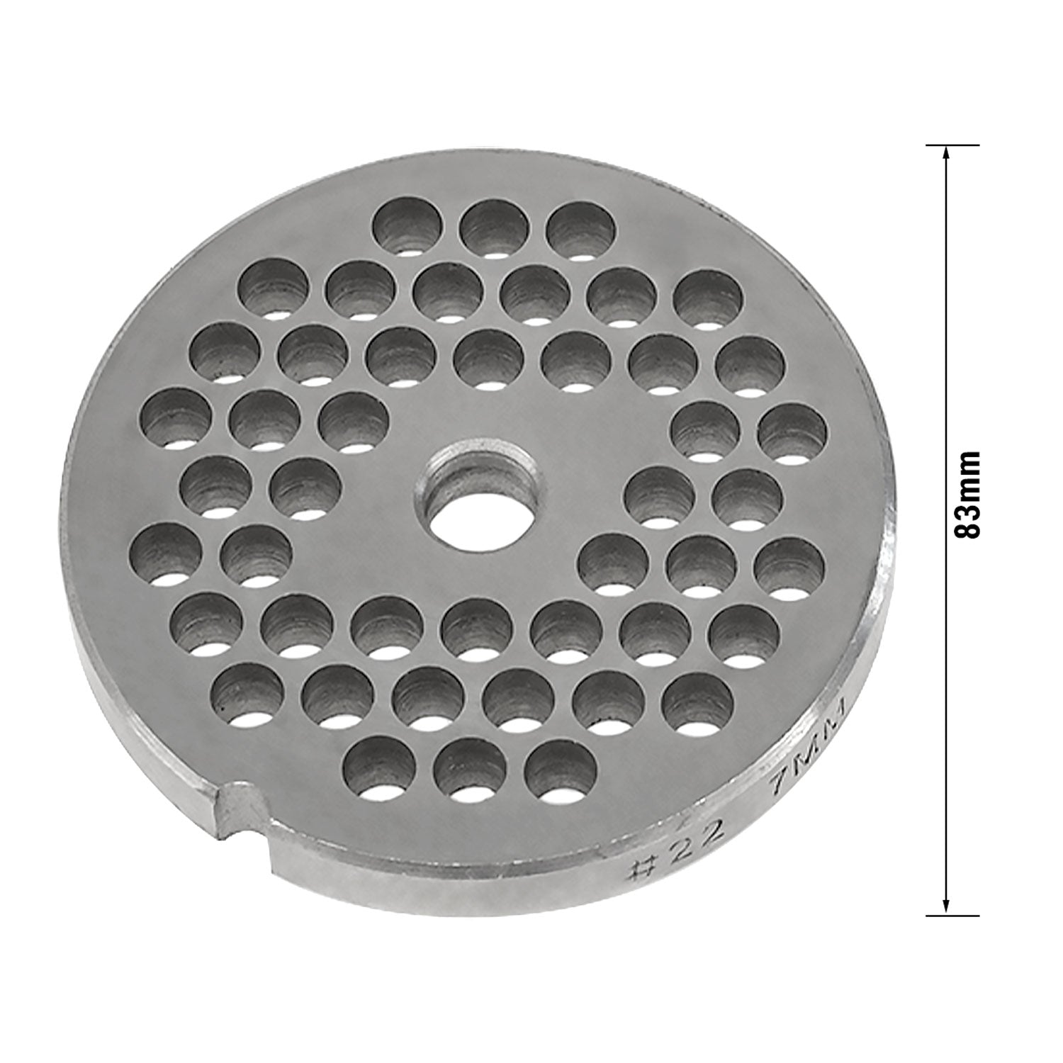 Perforeret skive - 7 mm - 22 tommer