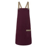 (6 stk.) KARLOWSKY | Forklæde Urban-Look - Aubergine