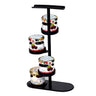 (12 stk.) Marmelade-etagere / buffetstander - Sort - med 4 hylder