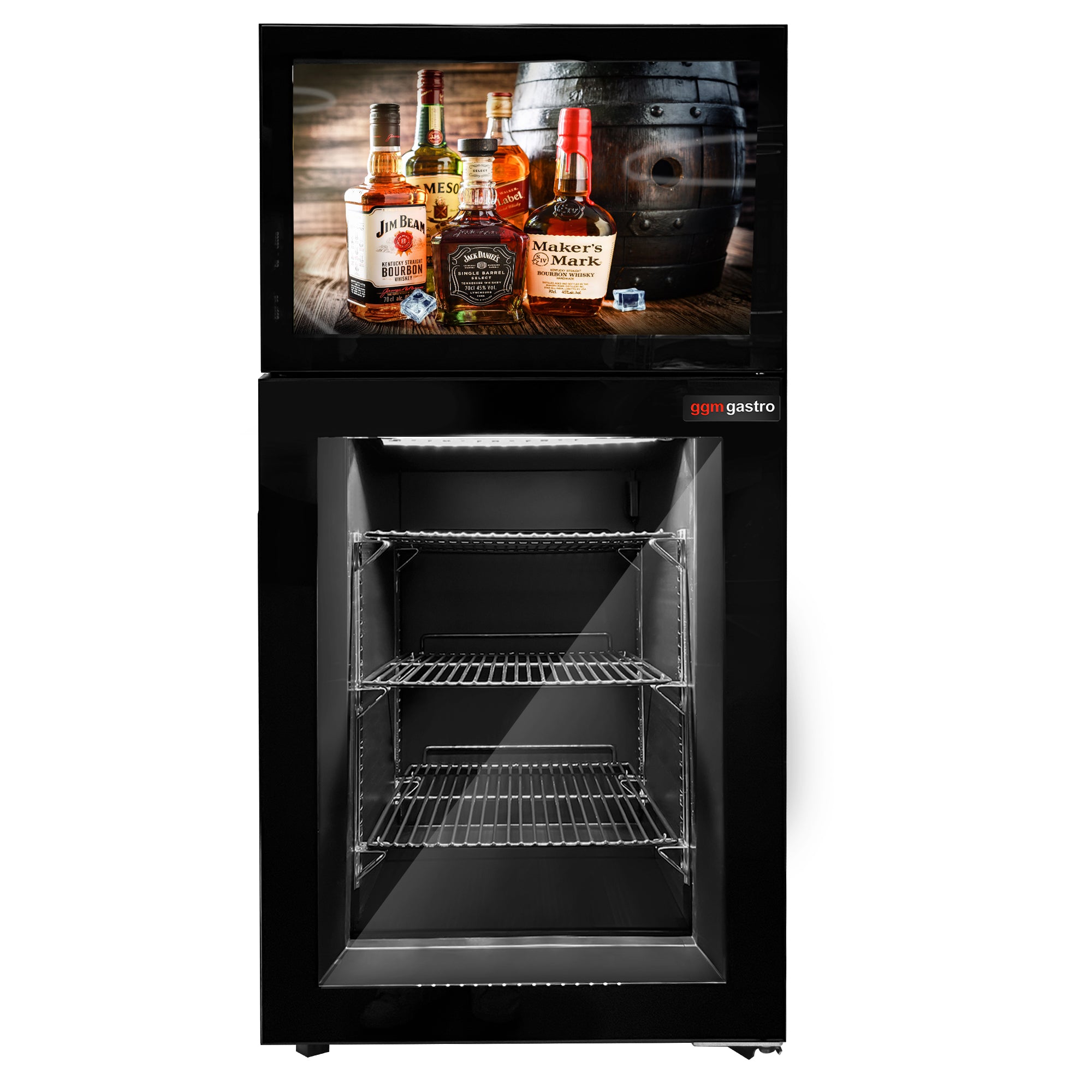 Minibar fryser med indbygget 19'' display - inkl. Fjernbetjening - Sort