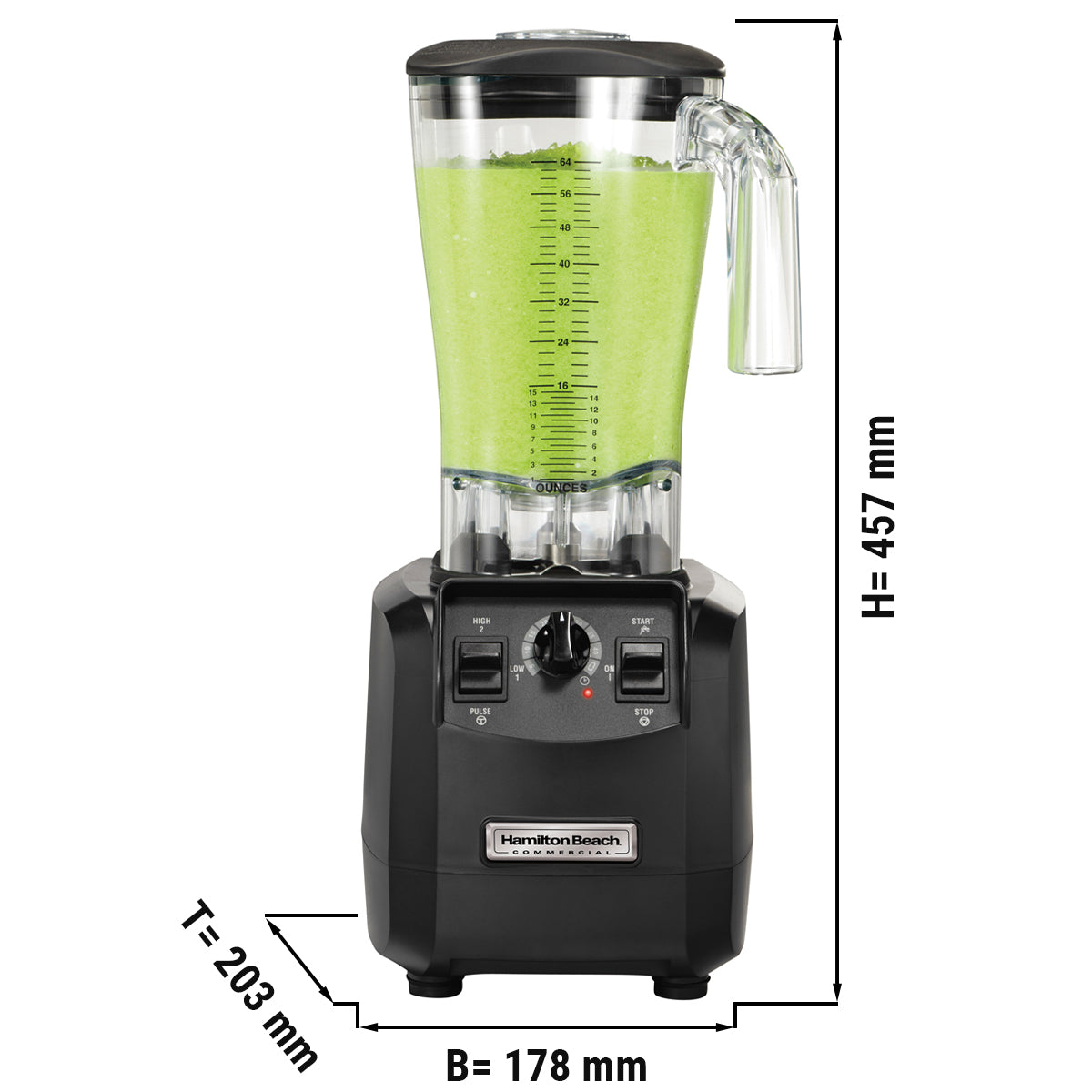 Hamilton Beach Højtydende Blender FURY - 1,8 Liter - 880 Watt