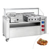 Mobil kogestation - 1600x850 mm - Højde: 1170 mm - inkl. kogebord (el) og bain marie