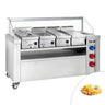 Mobil kogestation - 1600x850 mm - Højde: 1170 mm - inkl. friture, stegeplade, bain marie og neutral element