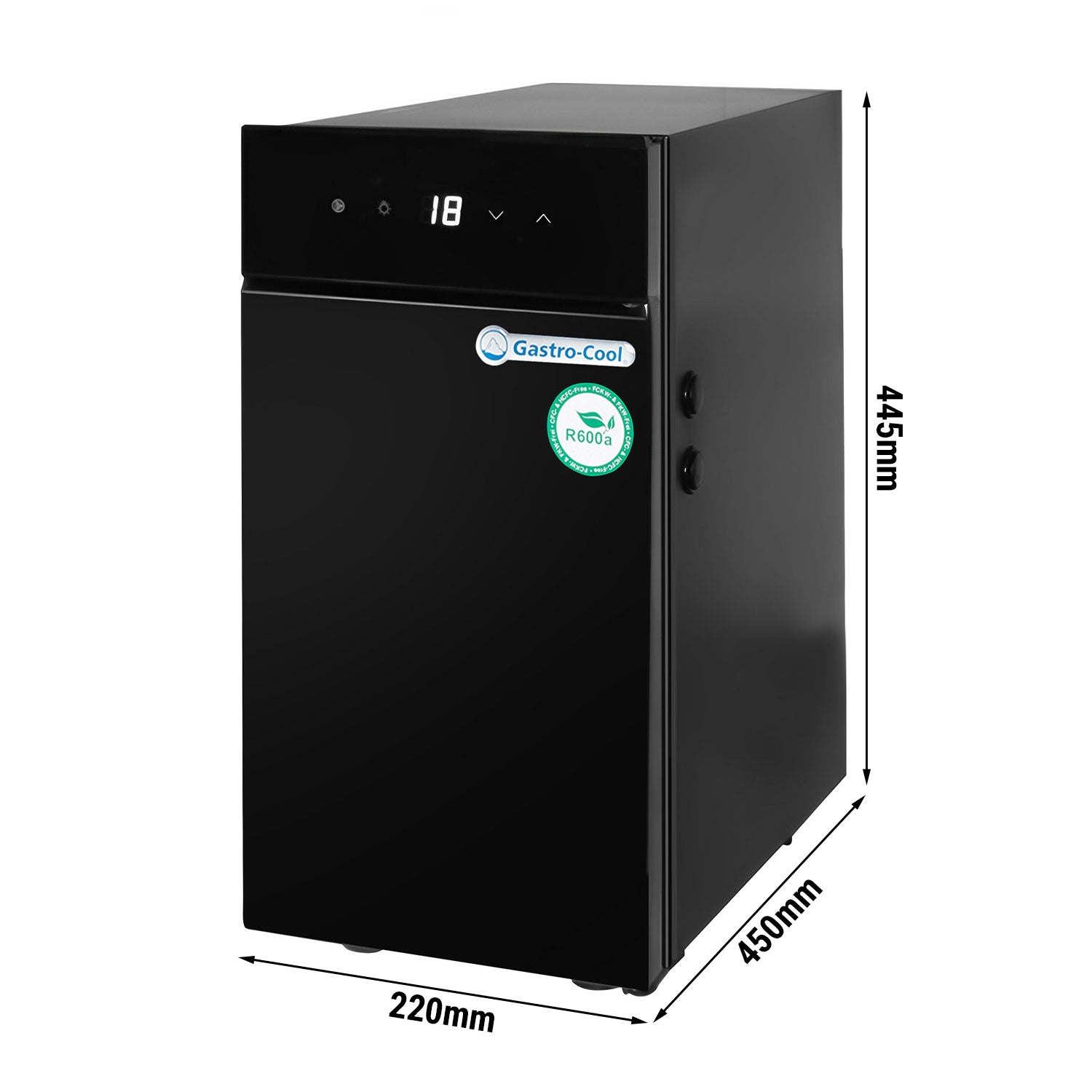 Mælkekøleskab til kaffemaskiner - med display inkl. temperaturindikator