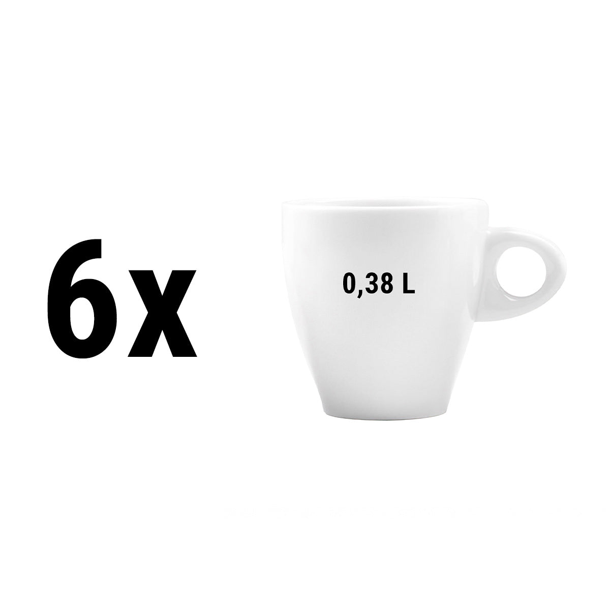 (6 stk.) Seltmann Weiden - Mælkekaffekop - 0,38 liter
