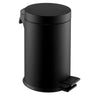 Affaldsspand - Mini - 5 liter - 180x180x290 mm - med fodpedal - sort - Rustfrit stål