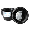 (300 stk.) Flergangs-menubakke - 1000 ml - PP - Rund - Sort