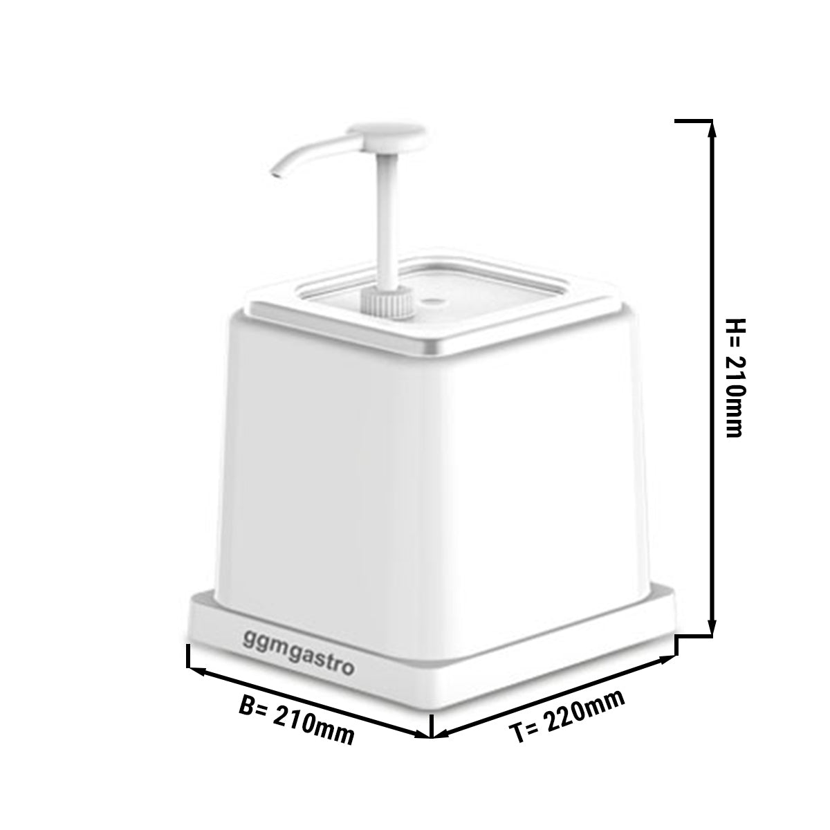 Mayonnaise dispenser - 2 liter