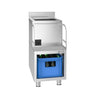 Mixerstation - rustfrit stål - 400x590mm - med overflade til bartender & vask