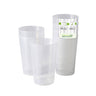 (288 stk.) To-go krus - 300 ml - Ø 77 mm - stabelbar; tåler opvaskemaskine; genbrug; med fyldstreg - transparent