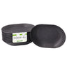 (60 stk.) Genanvendelige snackbakker - 135x184mm - oval - grå