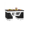 Neutral enhed BELFAST - 1600 mm - sort granitbordplade