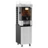 Automatisk appelsinpresser - 100 kg - med automatisk frugttilførsel, 25 appelsiner/min, frugt Ø 60-75 mm, beholderkapacitet 18 kg & til selvbetjening - grå - inkl. understel