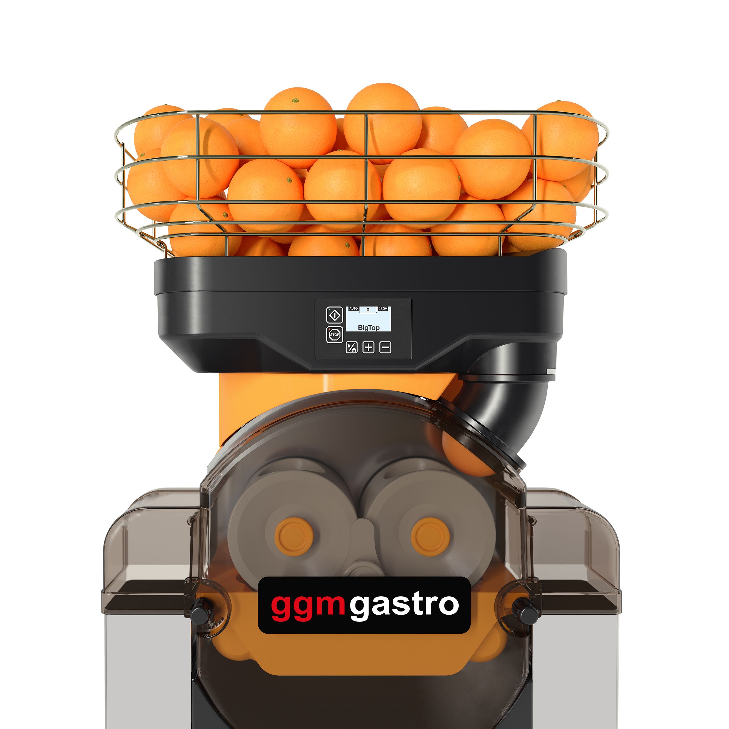 Elektrisk frugtpresser - Orange - Push & Juice-knap - Automatisk frugttilførsel - inkl. rengøringsfunktion