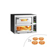 Elektrisk pizzaovn – 4 + 4x 24 cm – manuel