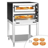 Elektrisk pizzaovn – 4 + 4× 35 cm – manuel