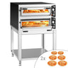 Elektrisk pizzaovn – 6 + 6x 35 cm (dyb) – manuel