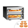 Elektrisk pizzaovn – 6 + 6x 35 cm (dyb) – manuel