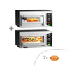(2 stk.) Elektrisk pizzaovn – 1+ 1x 25 cm – manuel