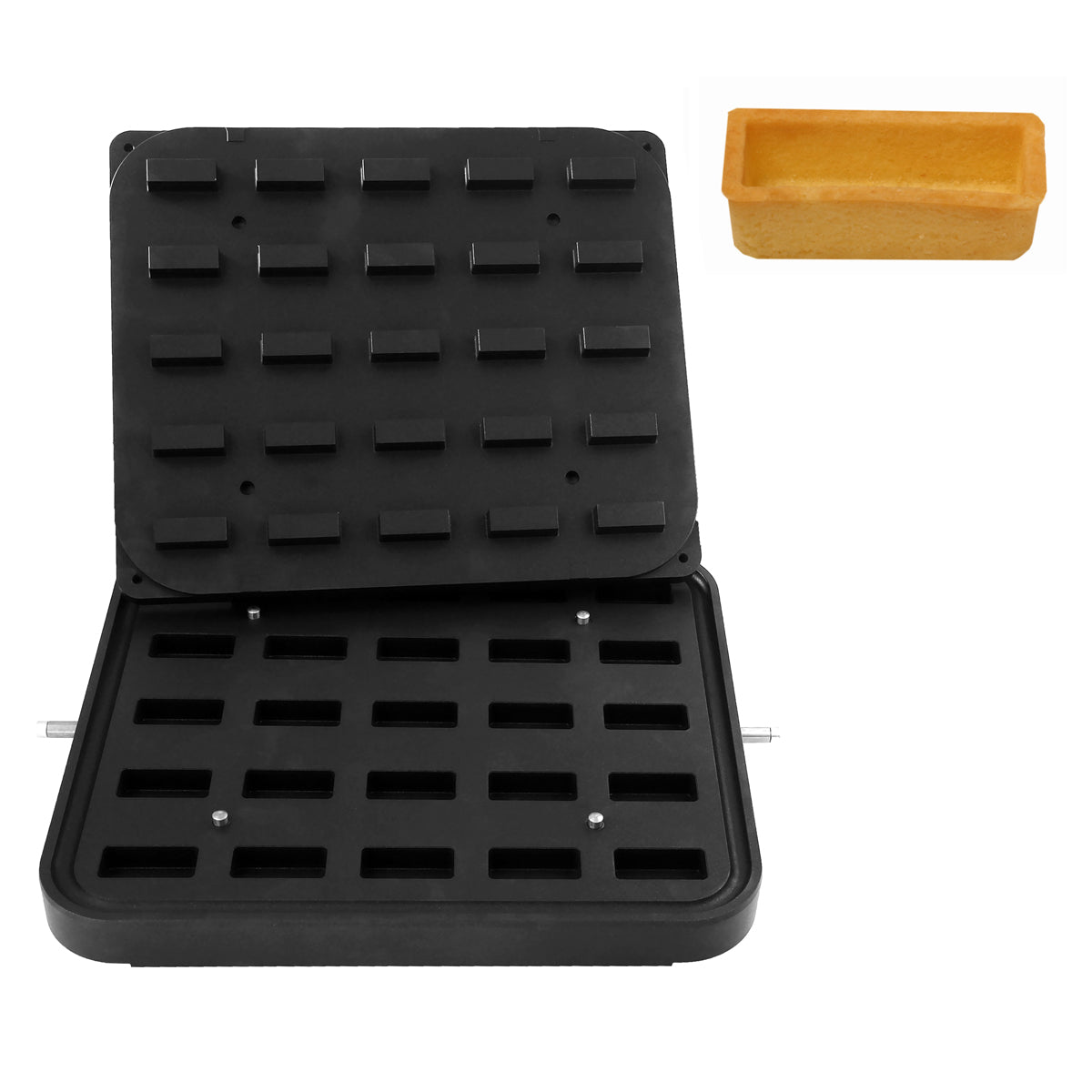 Plade til cupcake-maskine - Form: Rektangel - 50 x 23 mm / Højde: 16 mm