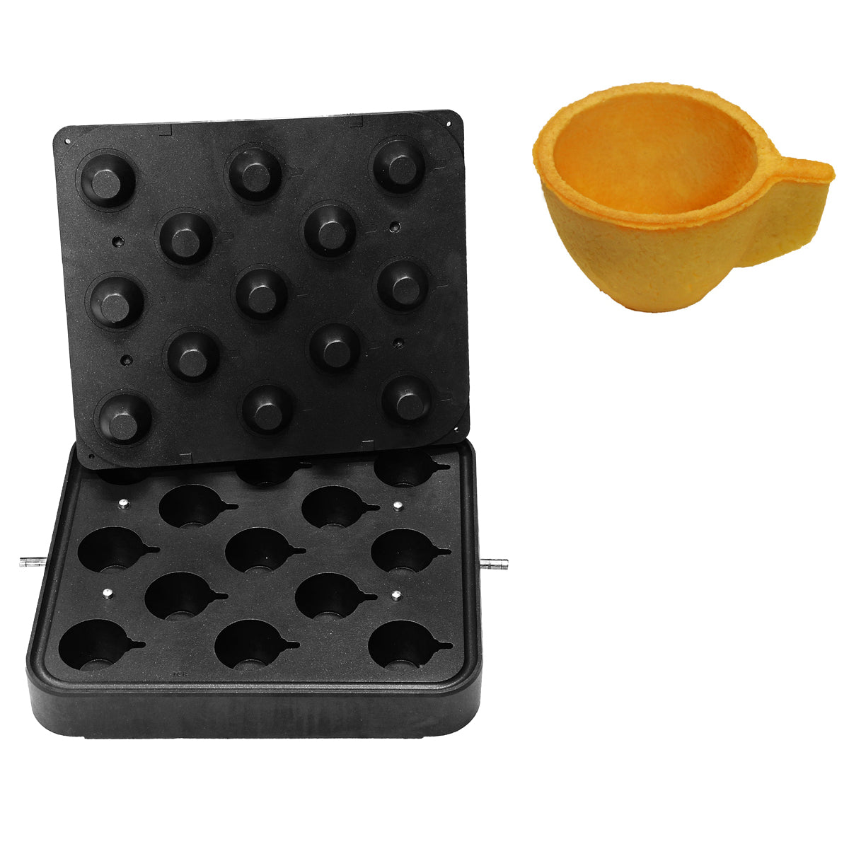 Plade til cupcake-maskine - Form: Kaffekop - 72 x 57 mm / Højde: 40 mm