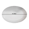 (6 stk.) CLASSICO - Tallerken - oval - Porcelæn - 230x130 mm - hvid