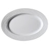 (12 stk.) SEA WAVE - tallerken/ fad ovalt - Ø 35 cm