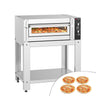 Elektrisk pizzaovn – 4x 30 cm – manuel – inkl. understel