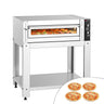 Elektrisk pizzaovn – 4x 34 cm – manuel – inkl. understel