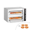 Elektrisk pizzaovn – (chamotte) – 4 + 4x 34 cm – manuel