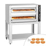 Elektrisk pizzaovn – 6 + 6× 30 cm (bred) – manuel – inkl. understel