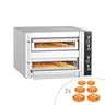 Elektrisk pizzaovn – 6 + 6x30 cm (dyb) – manuel