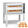 Elektrisk pizzaovn – 9 + 9× 30 cm – manuel – inkl. understel