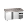 Pizzabord PREMIUM - 1550x800mm - med 2 Døre, Granitbordplade