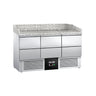 Pizzabord PREMIUM 1,4 x 0,7 m - med 6 Skuffer 1/2