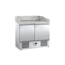 Pizzabord ECO - 935x700 mm - granitbordplade - med 2 døre