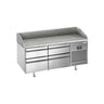 Pizzabord PREMIUM PLUS - 1490x700mm - med 4 Skuffer