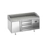 Pizzabord PREMIUM PLUS - 1490x700mm - med 1 Dør og 3 Skuffer