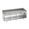 Pizzabord PREMIUM PLUS - 1980x700mm -med 6 Skuffer