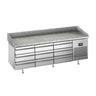 Pizzabord PREMIUM PLUS - 1980x700mm - med 9 Skuffer