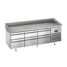 Pizzabord PREMIUM PLUS - 1980x700mm -med 6 Skuffer