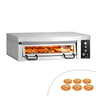 Elektrisk pizzaovn Power - (Chamottesten) - 1462x1010x400 mm - 6x Ø 34 cm - op til 450 °C - Analog - inkl. Haube