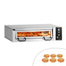 Elektrisk pizzaovn - (Chamottesten) - 1462x1010x400 mm - 6x Ø 34 cm - op til 450 °C - Analog