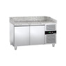 Pizzabord ECO - 1500x800 mm - granitbordplade - med 2 døre - til 60x40 cm plader