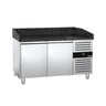 Pizzabord PREMIUM - 1500x800 mm - granitbordplade - med 2 døre - til 60x40 cm plader
