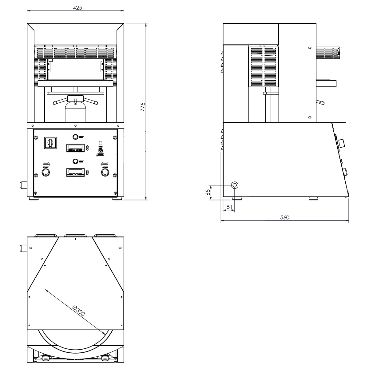 Pizza Press/ Shaper - Ø 33 cm